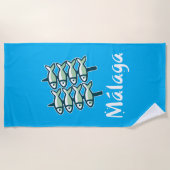 マラガへようこそ8：エル・エスペト ビーチタオル (正面)