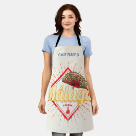 マラガアンダルシアスペインレトロフラメンコヴィンテージ エプロン