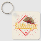 マラガアンダルシアスペインレトロフラメンコヴィンテージ キーホルダー (正面)