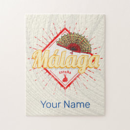 マラガアンダルシアスペインレトロフラメンコヴィンテージ ジグソーパズル