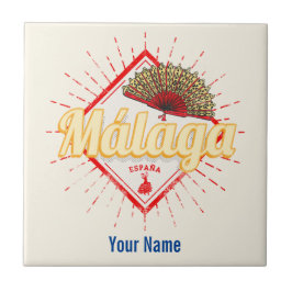 マラガアンダルシアスペインレトロフラメンコヴィンテージ タイル