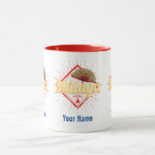 マラガアンダルシアスペインレトロフラメンコヴィンテージ マグカップ (中央)