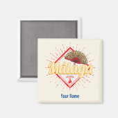 マラガアンダルシアスペインレトロフラメンコヴィンテージ マグネット (正面/裏面)