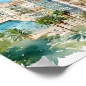 マラガアンダルシアスペイン旅行 ポスター (角)