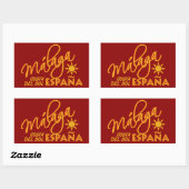 マラガエスパーニャカスタム 長方形シール (シート)