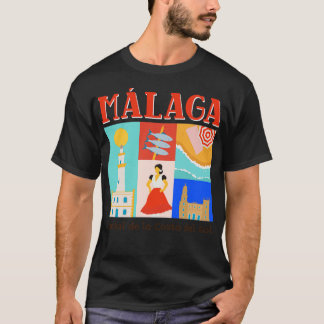 マラガスペインエスパーナ Tシャツ