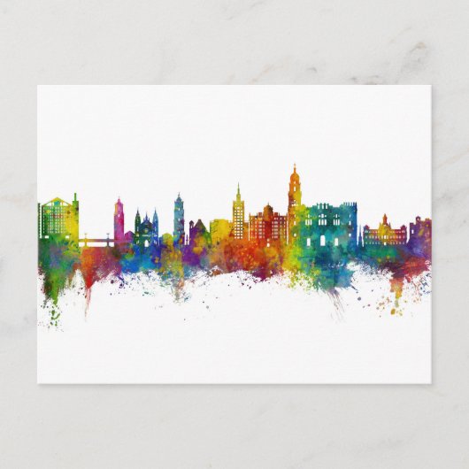 マラガスペインスカイライン ポストカード (正面)