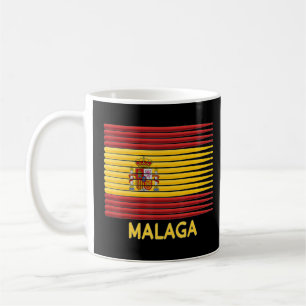 マラガスペインスペインの国旗のドラマー愛国心をスティック コーヒーマグカップ