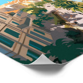 マラガスペイントラベルアートヴィンテージ ポスター (角)