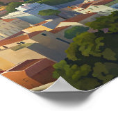 マラガスペインCityscape travel ポスター (角)