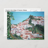 マラガポストカードCasaresの村の家 ポストカード (正面/裏面)