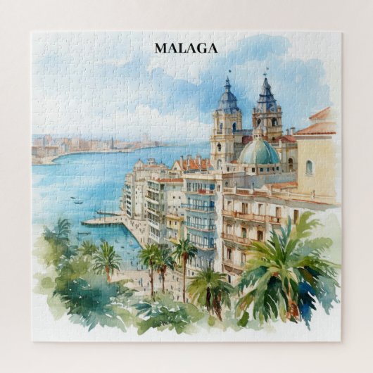 マラガ アンダルシア スペイン 旅行 ジグソーパズル (縦)