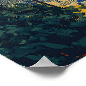 マラガ – サン、シー、およびスペインのチャーム ポスター (角)