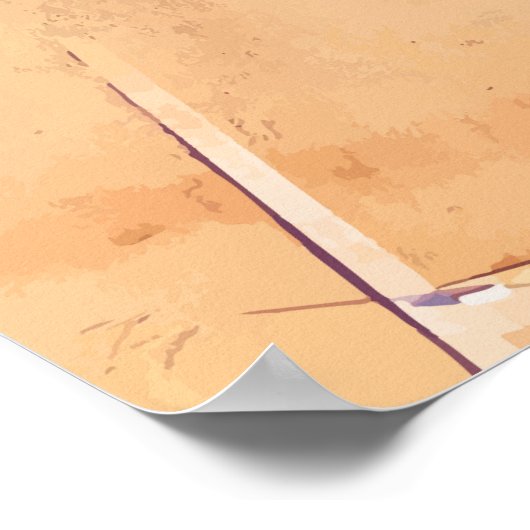 マラガ，スペイン旅行アートワーク ポスター (角)