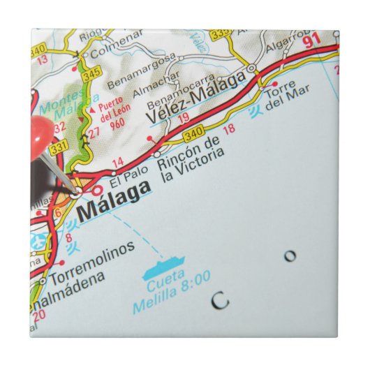 マラガ、スペイン タイル (正面)