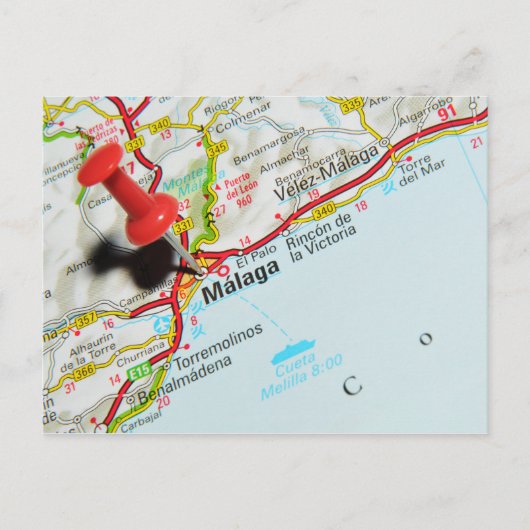 マラガ（スペイン） ポストカード (正面)