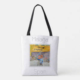 マラガ(マラガ)スペインの旅行ポスター トートバッグ