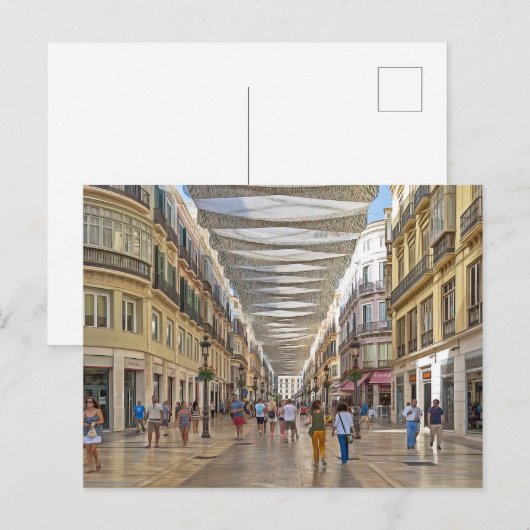 マラガ。19番. ポストカード (正面/裏面)