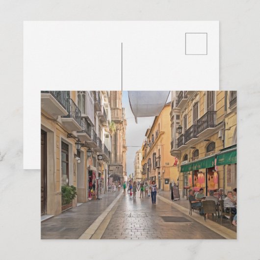 マラガ。25番. ポストカード (正面/裏面)