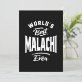 マラキパーソナライズされたネーム誕生日ギフト サンキューカード (スタンド正面)