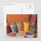 マラケシュのスパイス ポストカード (正面/裏面)