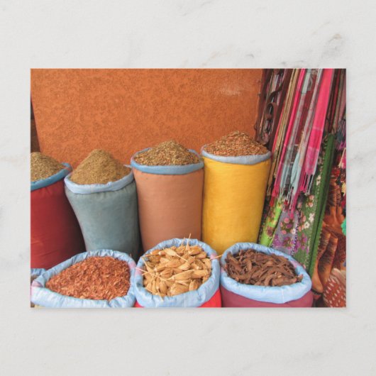 マラケシュのスパイス ポストカード (正面)