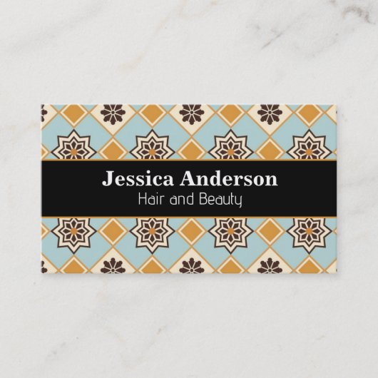 マラケシュのタイリング模様 名刺 (正面)