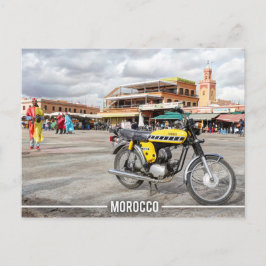 マラケシュのメディナ – Jemaa El Fnaa,モロッコ ポストカード