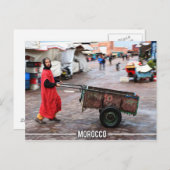 マラケシュのメディナ – Marrakesh Souk，モロッコ ポストカード (正面/裏面)