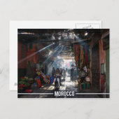 マラケシュのメディナ – Marrakesh Souks,モロッコ ポストカード (正面/裏面)
