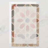 マラケシュの非装飾されたデザインII 便箋 (正面/裏面)