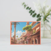 マラケシュのAIペイントアート ポストカード (スタンド正面)