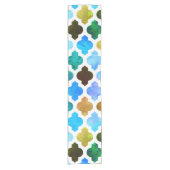 マラケシュモロッコグリーン ショートテーブルランナー (正面)