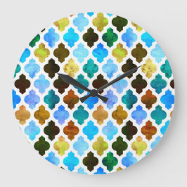 マラケシュモロッコグリーン ラージ壁時計