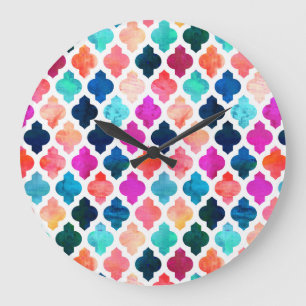 マラケシュモロッコピンク#homedecor ラージ壁時計