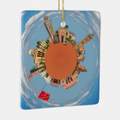 マラケシュ少し惑星のモロッコ旅行観光事業LAN セラミックオーナメント (右)