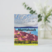 マラケシュ旅行絵葉書アート、モロッコ旅行ポストカード ポストカード (スタンド正面)