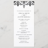 マラケシュ結婚式 プログラム | ブラック (正面)