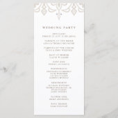 マラケシュ結婚式 プログラム | リネン・グリーゲ (裏面)