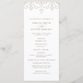 マラケシュ結婚式 プログラム | リネン・グリーゲ (正面)