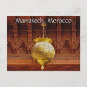 マラケシュ・モロッコからの挨拶 ポストカード (正面)