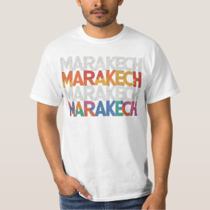 マラケシュ：モロッコのカラー Tシャツ