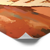 マラケシュ,モロッコオールドメディナ表現主義スタイル ポスター (角)