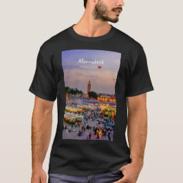 マラケシュ, モロッコ - ジェマ・アエル・フナ広場 Tシャツ