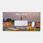 マラケシュ、モロッコ - ジェマ・ア・エル・フナ広場 デスクマット (キーボード&マウス)