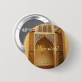 マラケシュ、モロッコ 缶バッジ (正面&裏面)