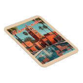 マラケチデイドリーム – ミッドセンチュリートラベル マグネット (右側)