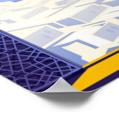 マラケチモロッコキャットレトロ ポスター (角)