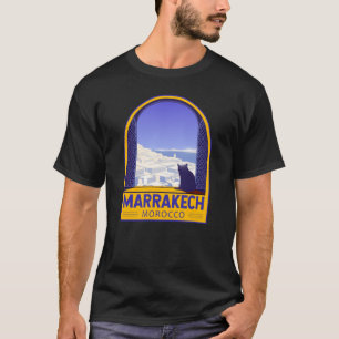 マラケチモロッコキャットレトロ Tシャツ