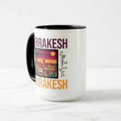 マラケチモロッコスークツーリズム旅行土産 マグカップ (正面左)